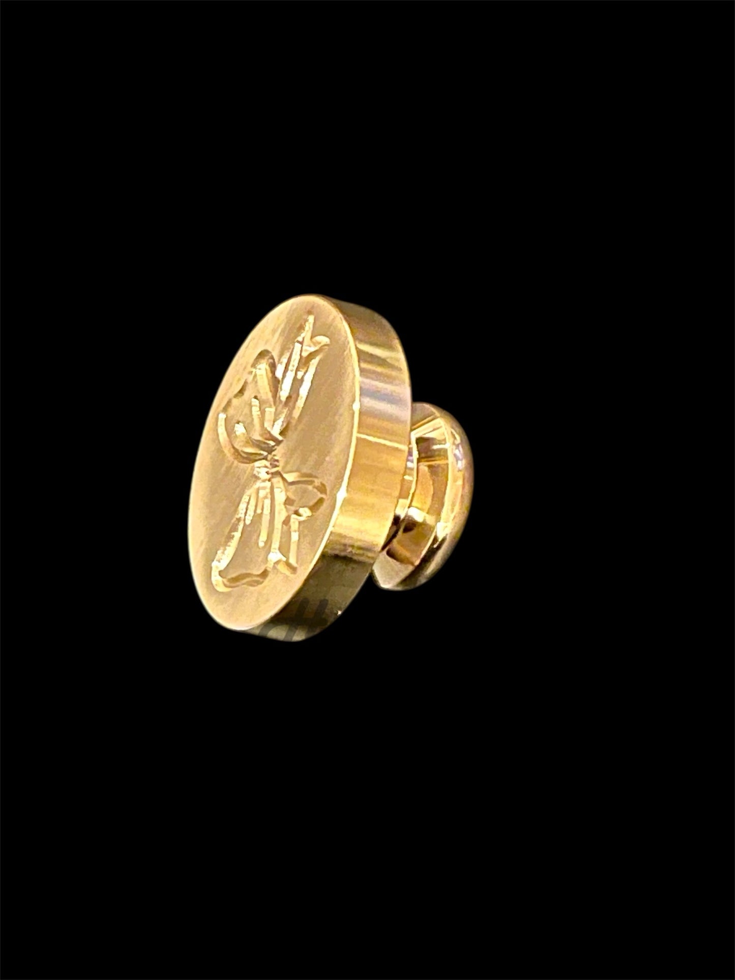 Lakkstempel- wax sealing coin -motiv: Sløyfe 2 -Ø 2,5cm - til lakkstempel segl