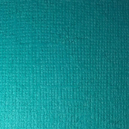 Reprint - kartong - Caribbean Blue 12x12 ensfarget 190g