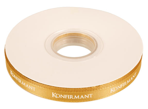 Bånd med norsk tekst «Konfirmant» – 10 mm – Flere farger