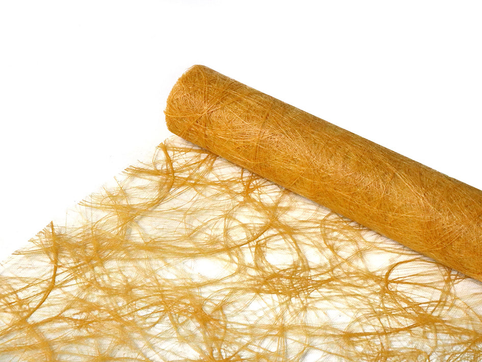 Sizoweb  bordløper - senneps gul - mustard 30cm x 5m