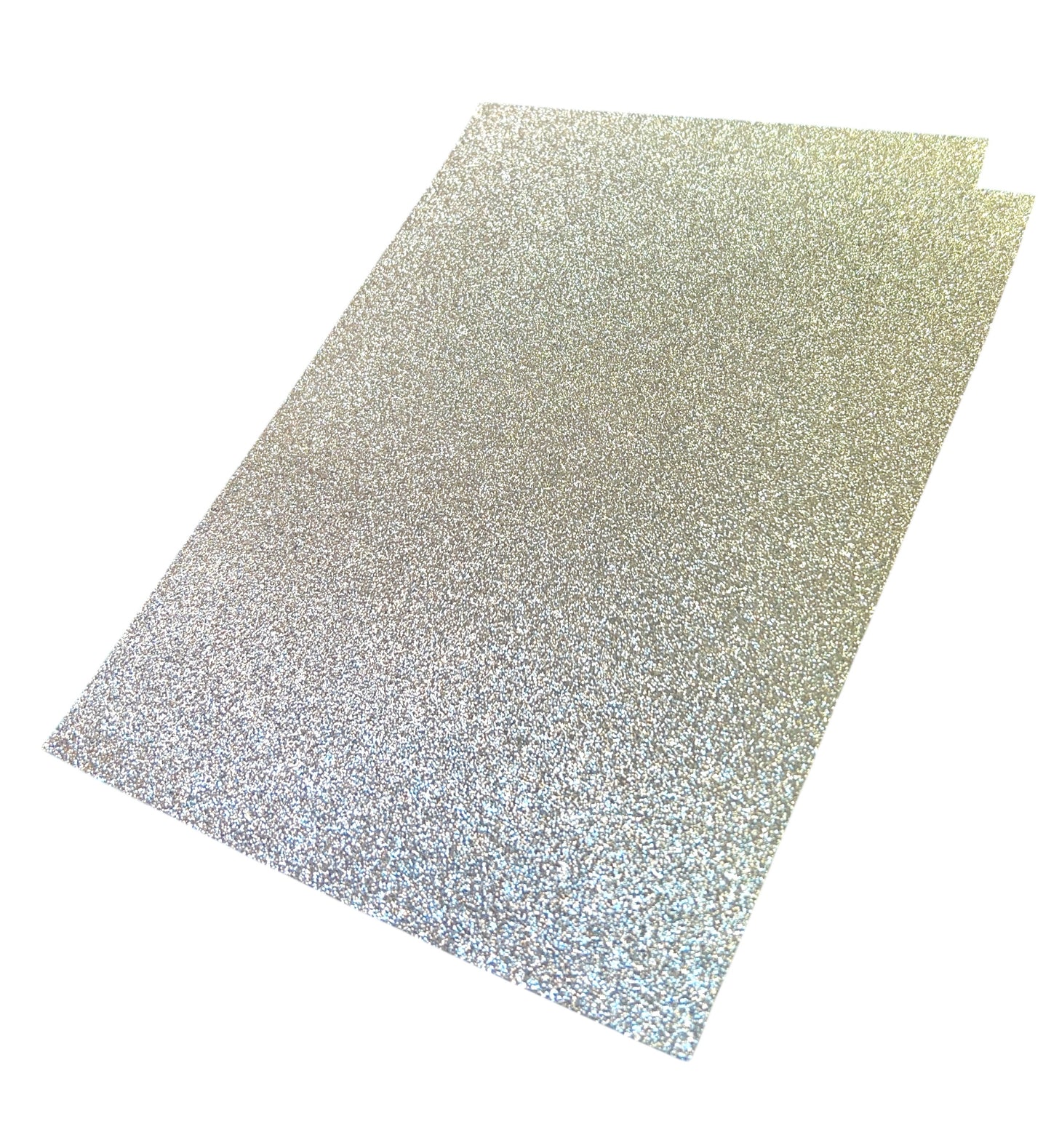 A4 - Glitterkartong - sølv