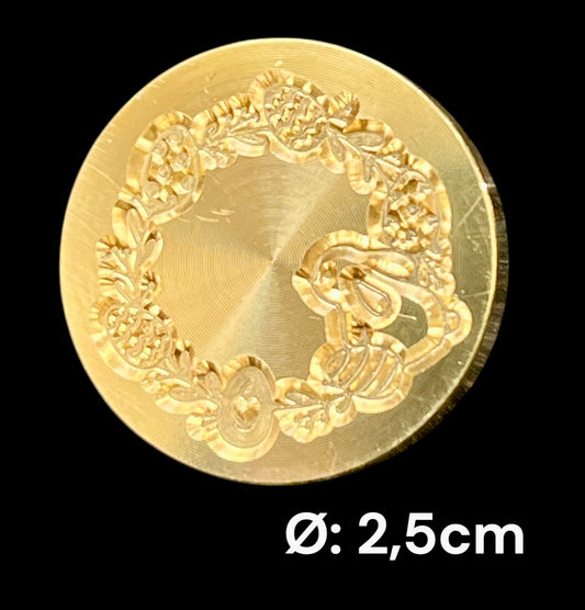 Lakkstempel- wax sealing coin - påskekrans - til lakkstempel segl