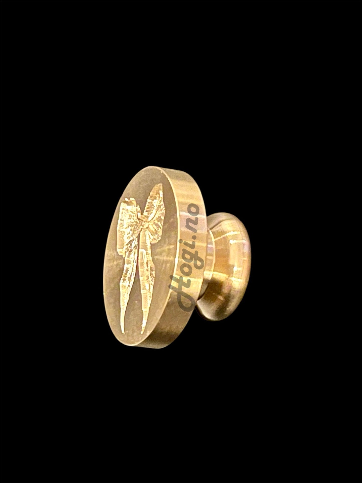 Lakkstempel- wax sealing coin -motiv: Sløyfe -Ø 2,5cm - til lakkstempel segl
