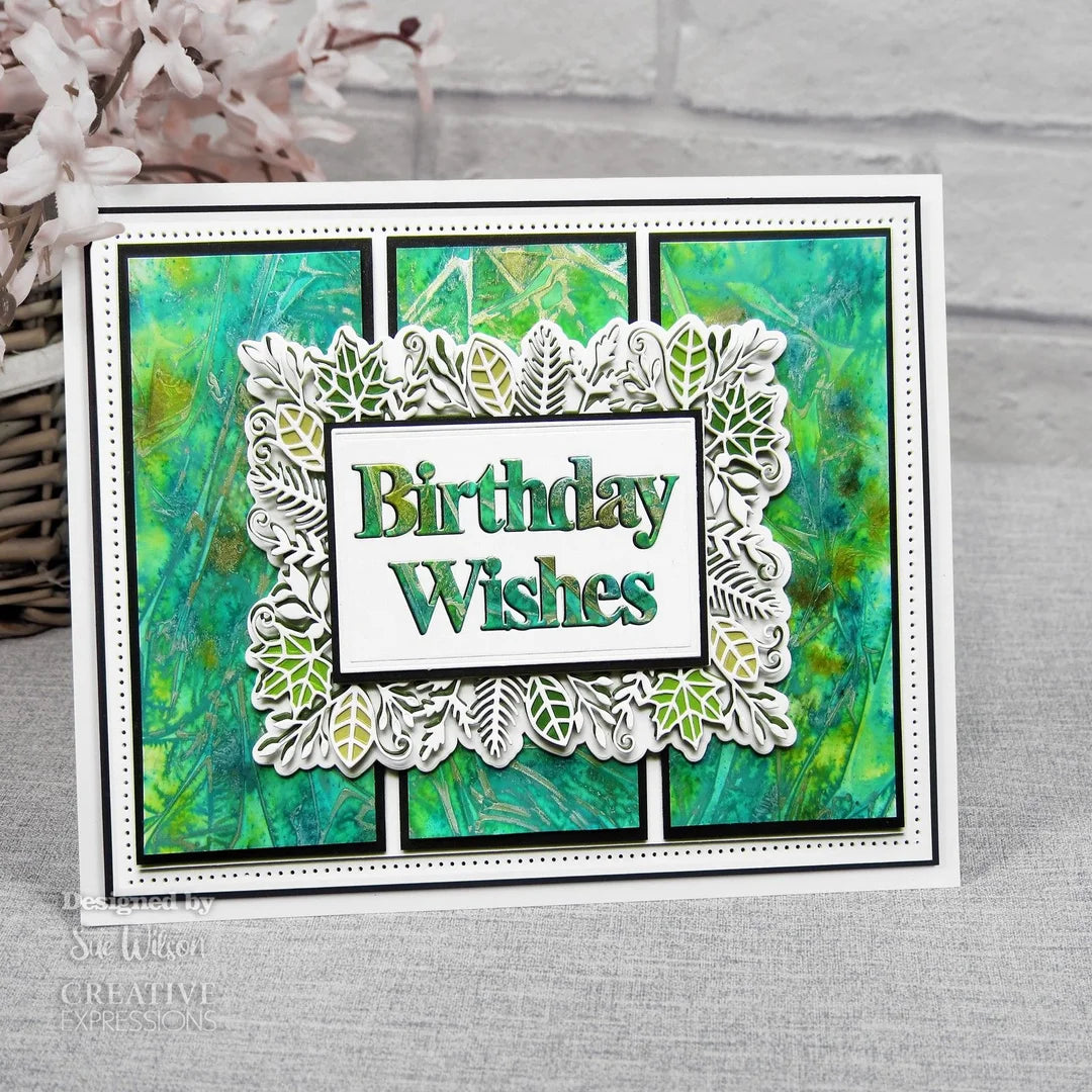 Creative Expressions Craft Dies Frames & tags-leafy rectangle