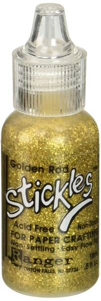 Glitterlim stickles - Golden rod/ Gullgul/ lys gull