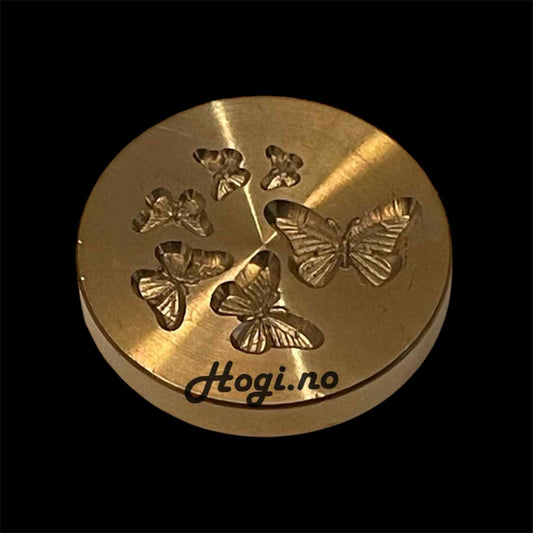 Lakkstempel- wax sealing coin - Sommerfugler 🦋 - til lakkstempel segl