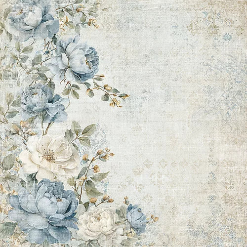 NYHET! Reprint mønsterark - Hip hip hooray - Romantic roses RP0710 - 12x12