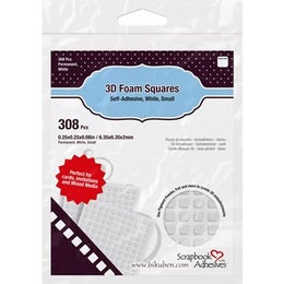 3d Foam squares - self adhesive , small - 3d-puter Velg mellom alternativene: svarte eller hvite