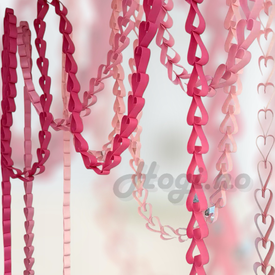 💗✨ NYHET! DIY Hobbypakke – Hjertelenke & Hjerte-dekor ✨💗