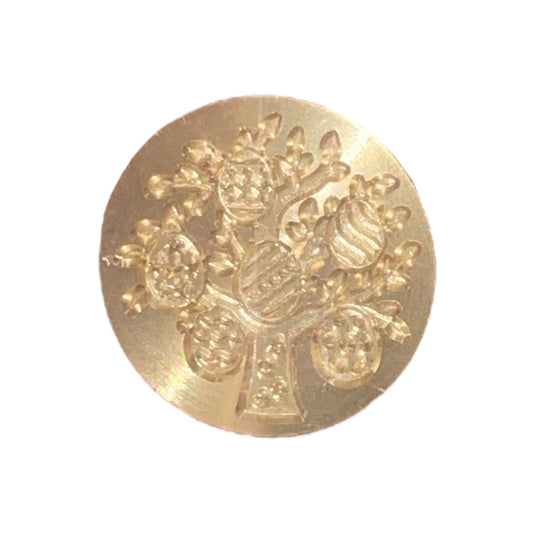 NYHET! lakkstempel- wax sealing coin - påsketre/ påskeegg i tre - lakkstempel segl