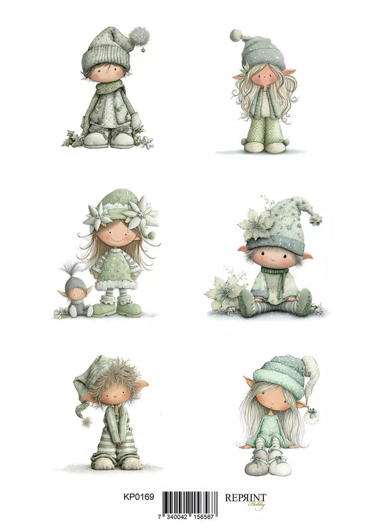 NYHET! Reprint -klippark- Elfs  -A4