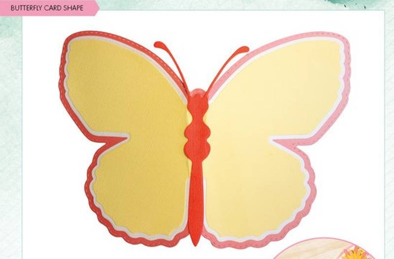 Studio Light Butterfly card shape Cutting Dies (SL-BB-CD488)-Sommerfuglkort-die