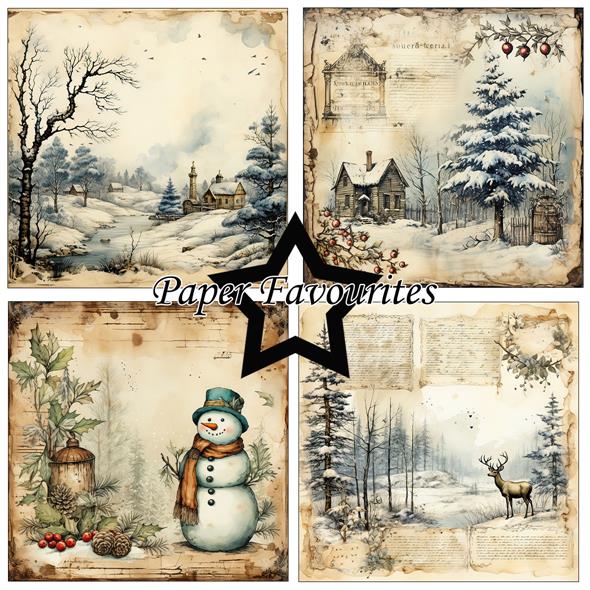NYHET! Paper Favourites Winter 12x12 inch paper pack