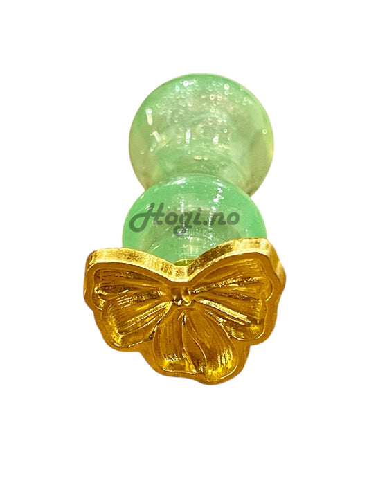 Lakkstempel- wax sealing coin w/handle - Sløyfe 🎀 - lakk/ vokssegl- m/håndtak