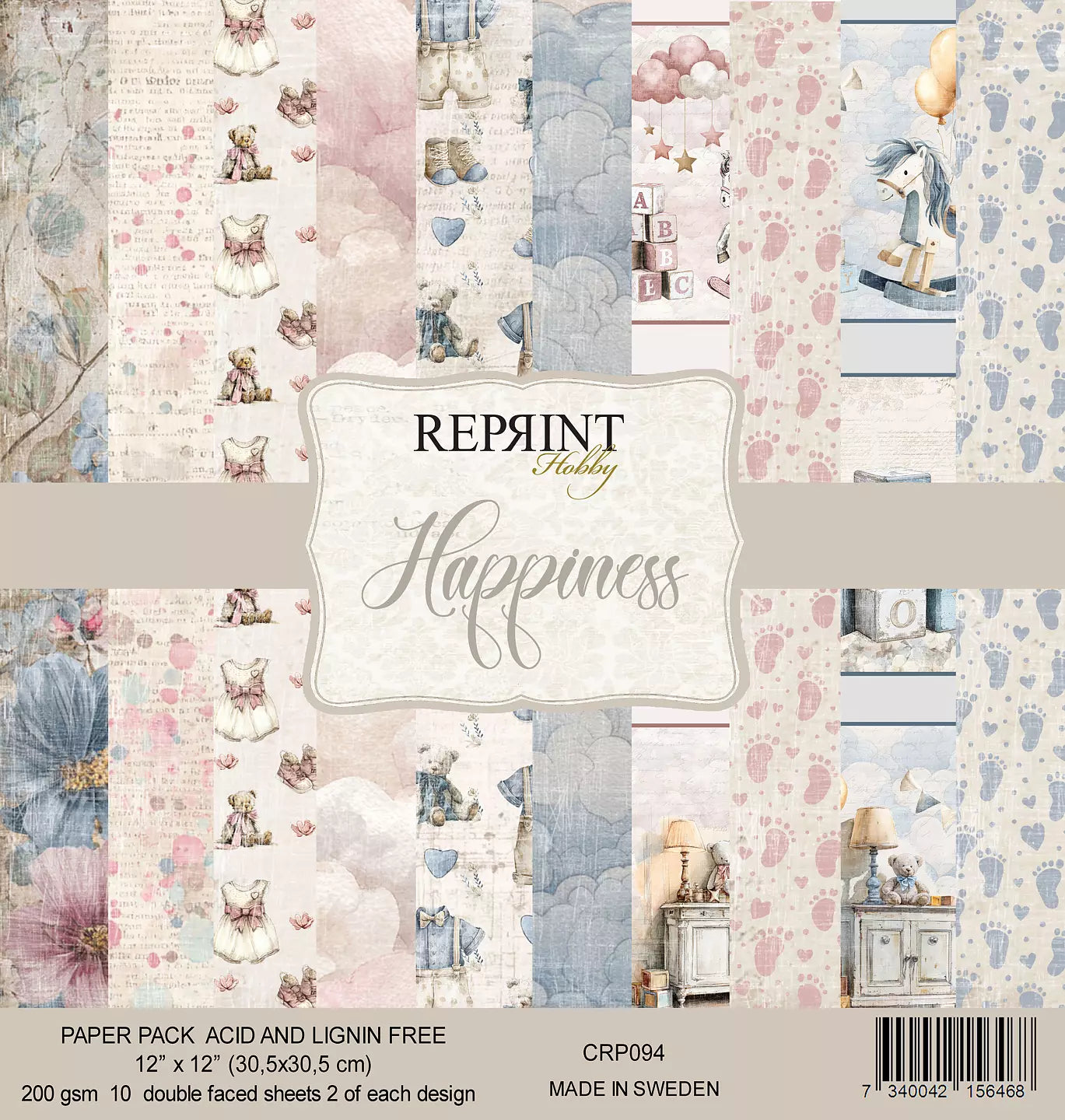 NYHET! Reprint  - Happiness Collection -12x12