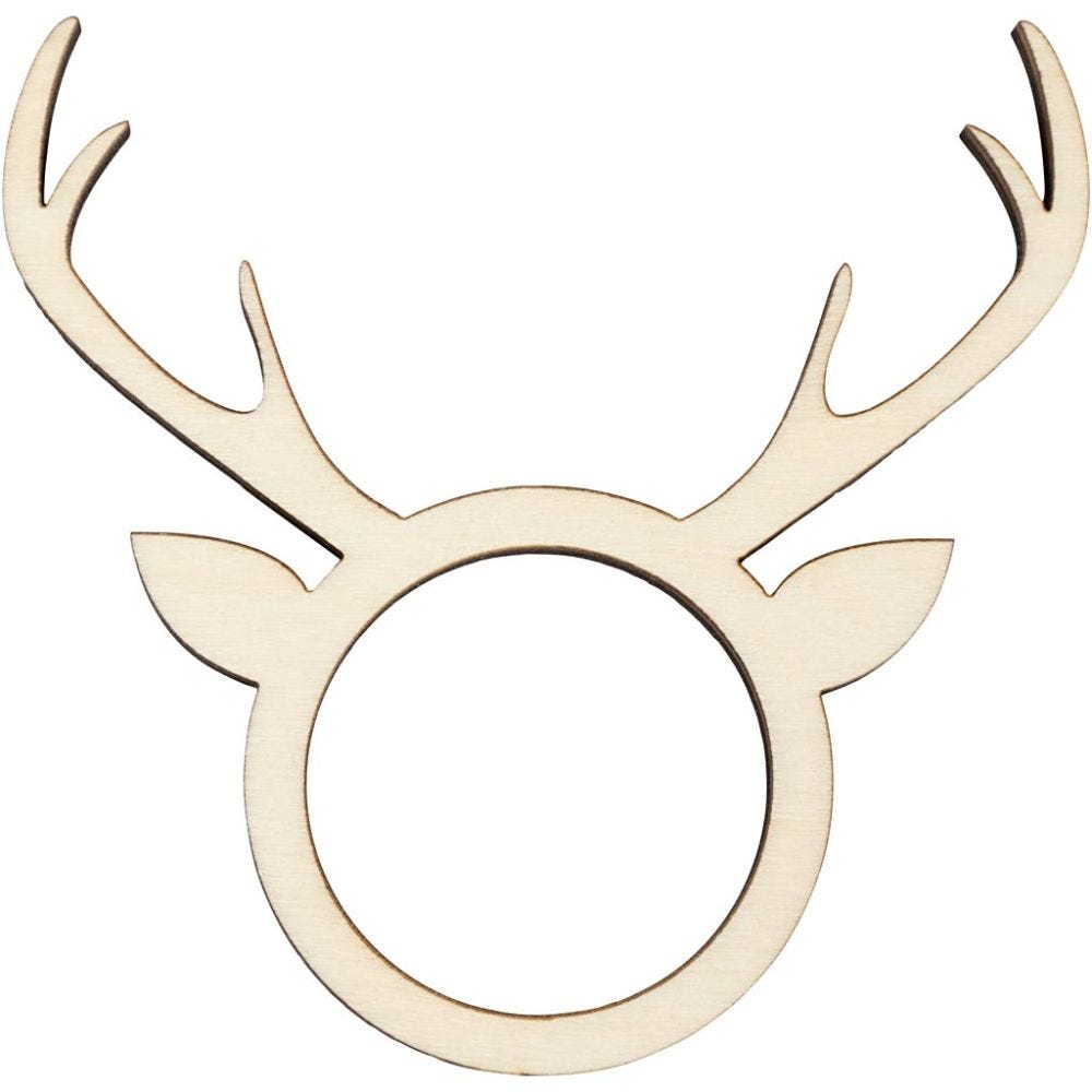 Serviettring 1 Pk., 4 Stk., H: 8 cm, D: 5 mm, Dia. 4,5 cm, 3,5 cm