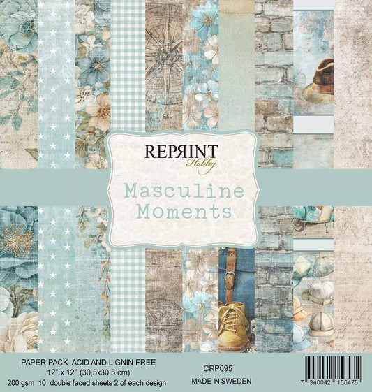 NYHET! Reprint  - Masculine Moments Collection -12x12