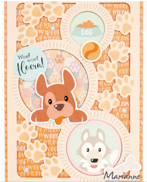 Marianne design - die cut pakke - Eline’s Dogs