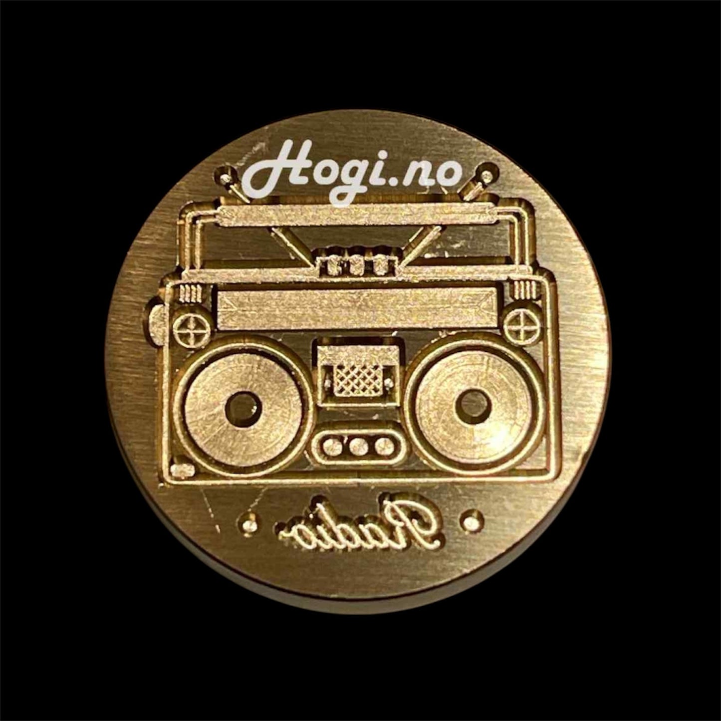 Lakkstempel- wax sealing coin - Radio 📻 - til lakkstempel segl