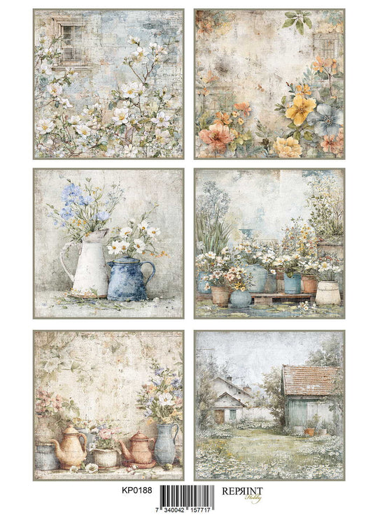 NYHET! Reprint  - 	Papper Klippark - The Potter Tags - A4