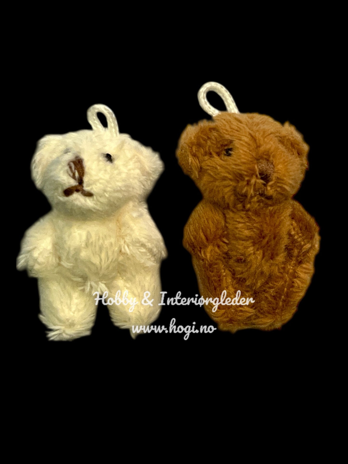 Mini teddybamser / bamse / teddy 2 stk