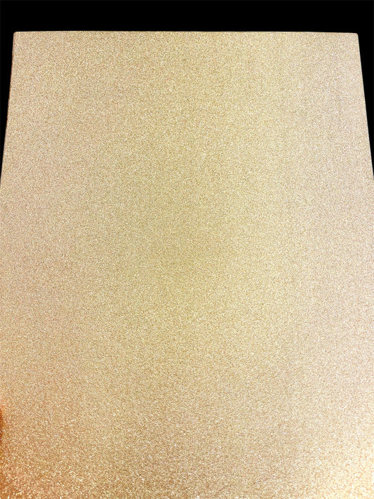 A4 - Glitterkartong - lys gull / pale gold