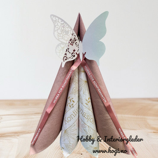 Bånd med tekst -Tekstbånd - Hurra for konfirmanten - Velg mellom flere farger. B: 9mm