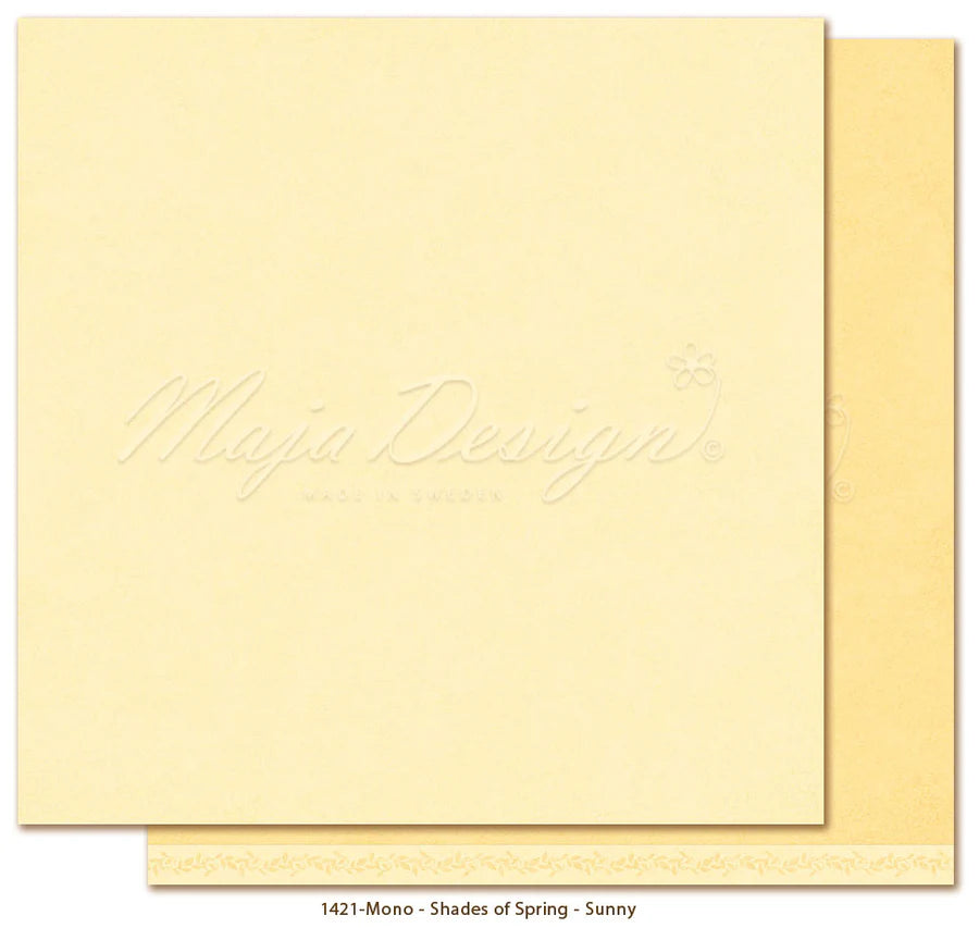 NYHET! Maja Design - Spring Garden - Mono - Sunny - 12 x 12"