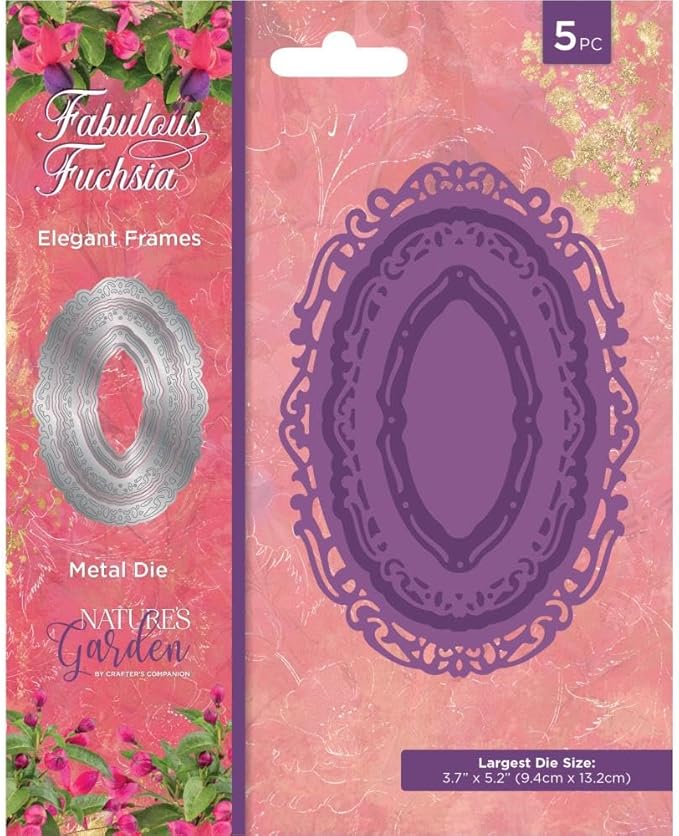Crafter's Companion Metal die Elegant frames/ elegant die sett Oval