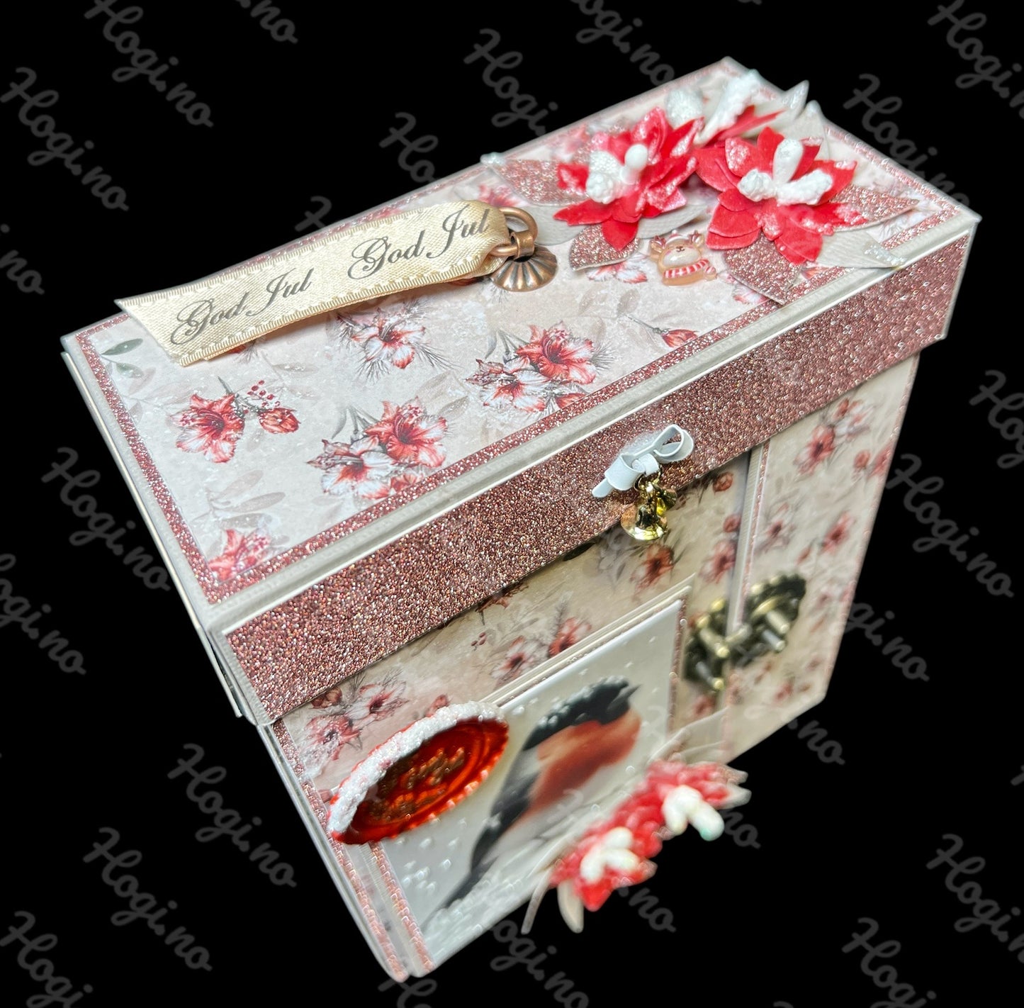 Hobbypakke/ hobbykit « Boks til konvolutter og kort/ gavelapper marsipan /sjokolade  »