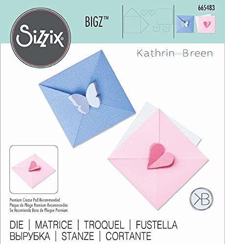 NYHET! Sizzix die - Mini card & envelope set - minikort og konvolutt die sett