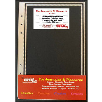 Crealies Albumside-dies med søm - passer f.eks til Crealies A5 planner package kit