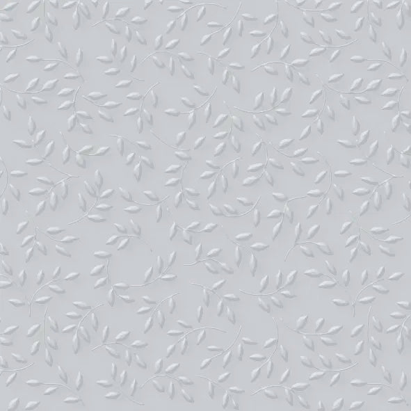 Servietter - lunsj - 33x33cm - Leaves Sølv   - med blad struktur