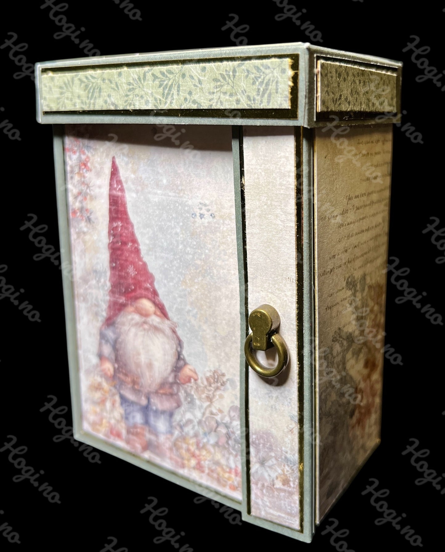 Hobbypakke - liten boks med plass til kort/gavelapper og konvolutter.