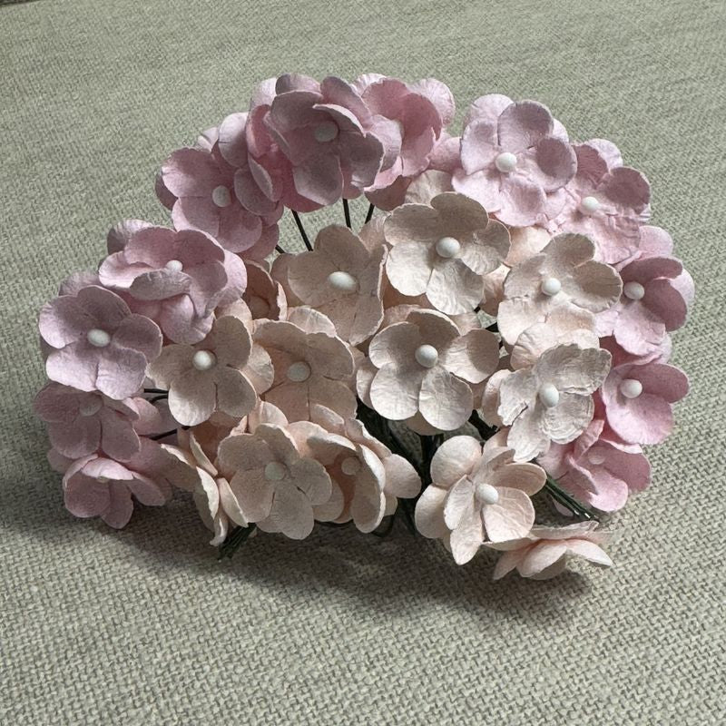 Papirdesign søte blomster - lys varm rosa