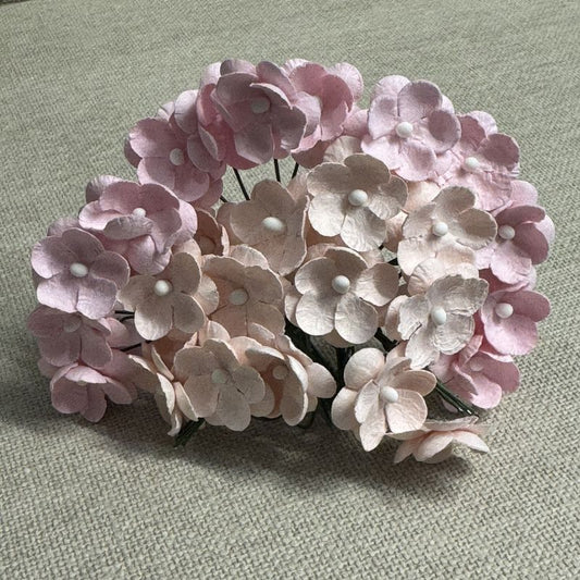 Papirdesign søte blomster - lys varm rosa