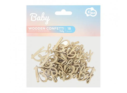 Konfetti tre Baby 6x3cm 18stk