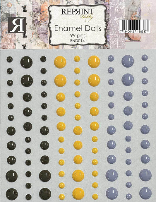 Forhåndsbestill nå! Kommer snart! Reprint - Adhesive Enamel Dots Enchanted Halloween collection