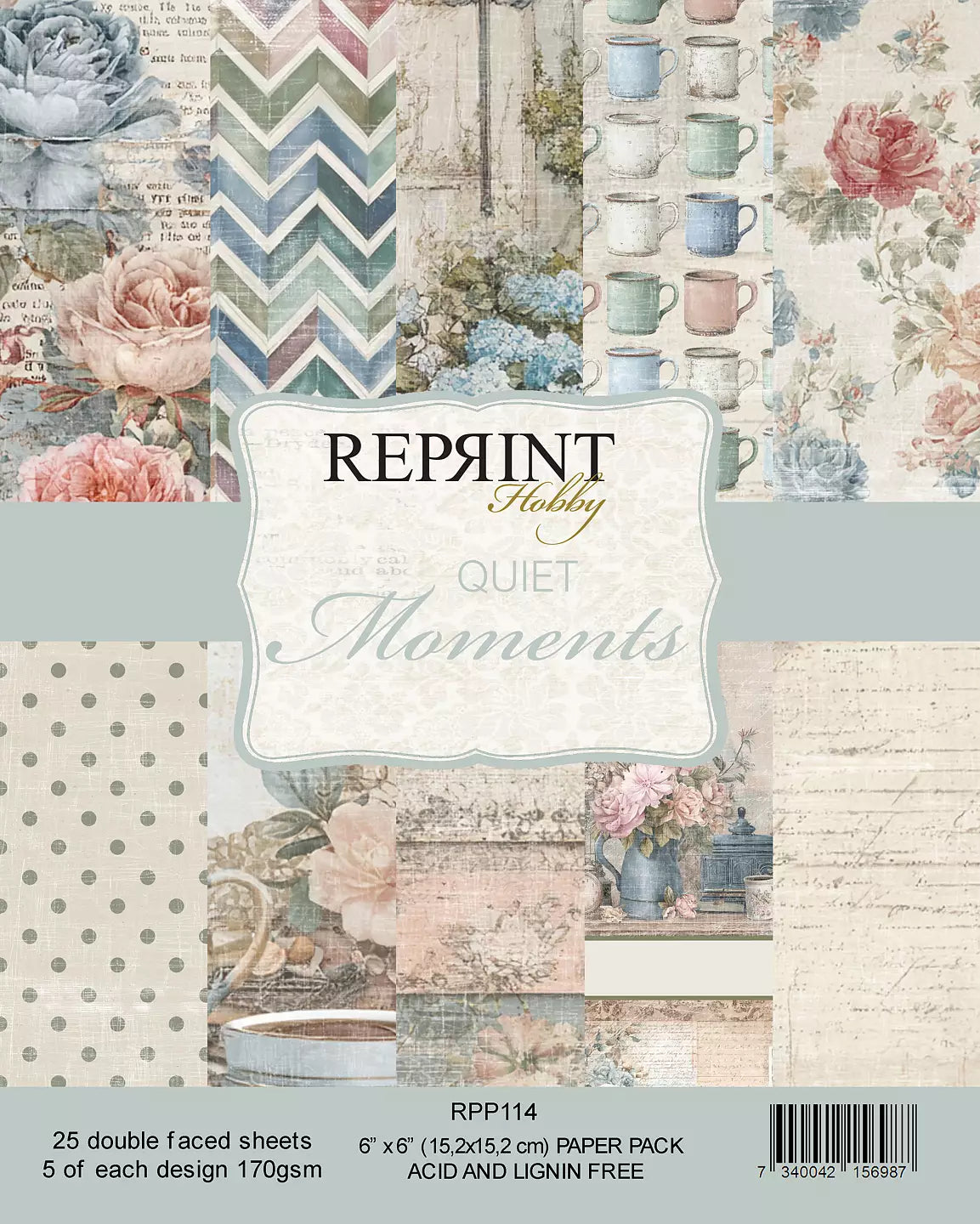 NYHET! Reprint  -  Quiet Moments Collection -6x6- Rpp114