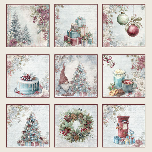 Bestill nå! Kommer snart. NYHET! Reprint mønsterark - Deck the Halls - tags - 12x12