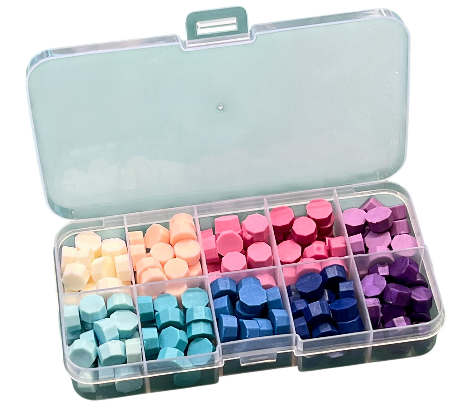 Wax octagon (ca 150 stk) - voks til bruk med lakksegl/ lakkstempel