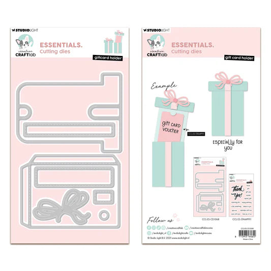 StudioLight - Creative craftlab -  Essentials Cutting Die - Gift card holder (CCL-ES-CD1068)