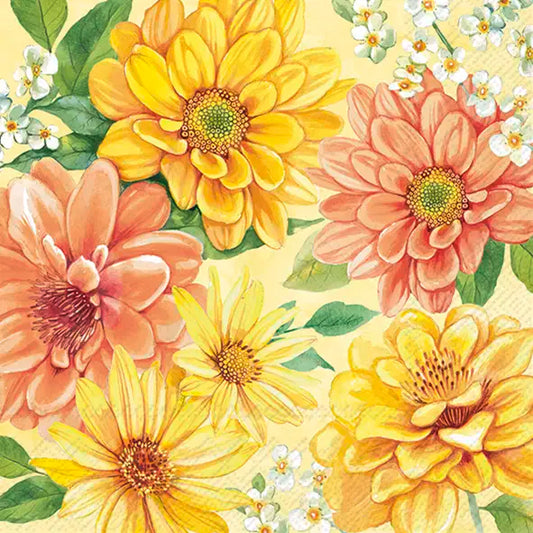 Serviett lunsj 20 stk Hello Sunshine Yellow Lunch
