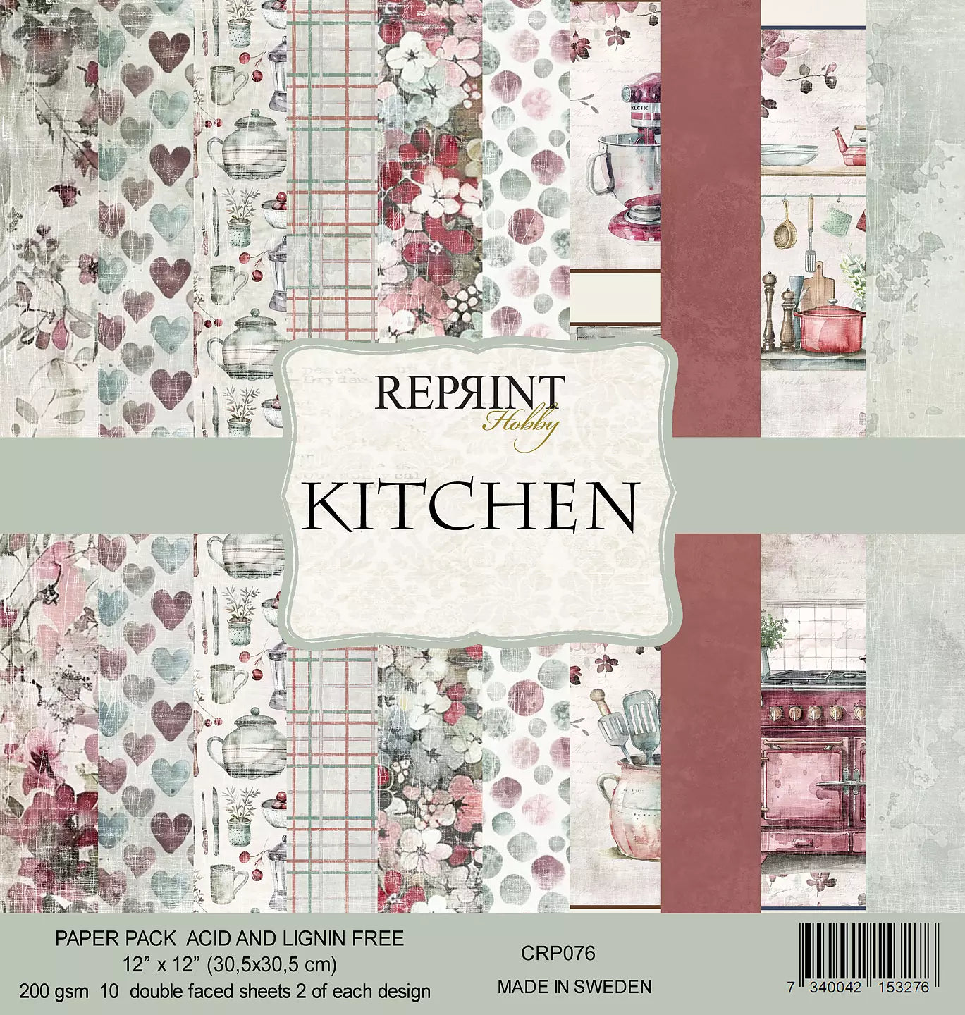 NYHET! Reprint Paperpack - Kitchen Collection Paperpack - 12x12