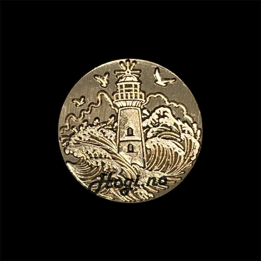 Lakkstempel- wax sealing coin - Fyrtårn - til lakkstempel segl