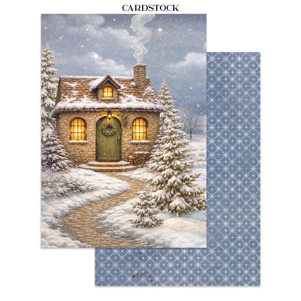 Silent Night Junk Journal Stickers, Backgrounds, Cut-Outs SBJK27