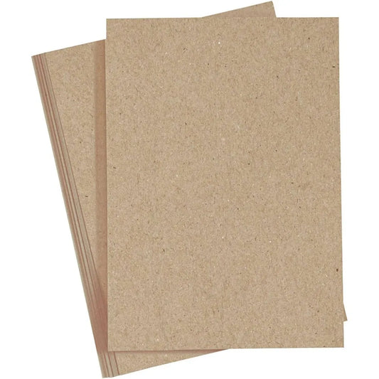 A4 Kartong natur / kraft (gjennomfarget) 220g