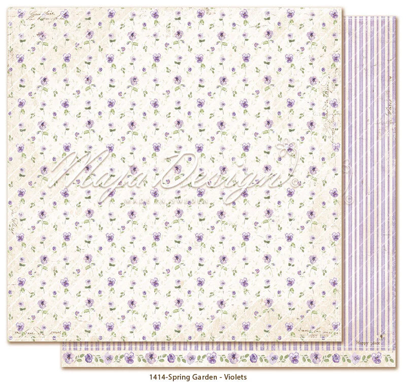 NYHET! Maja Design Spring Garden  - Violets - 12 x 12"