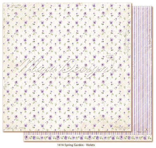 NYHET! Maja Design Spring Garden  - Violets - 12 x 12"
