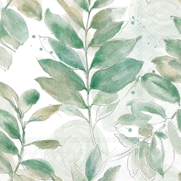 Serviett lunsj 20 stk Soft Petal Leaves Lunch